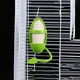 thumbnail image 5 of Comedero de plástico verde con soporte de pie - Comedero colgante para jaula de frutas y verduras para aves de compañía, jardín y uso exterior, 5 of 9