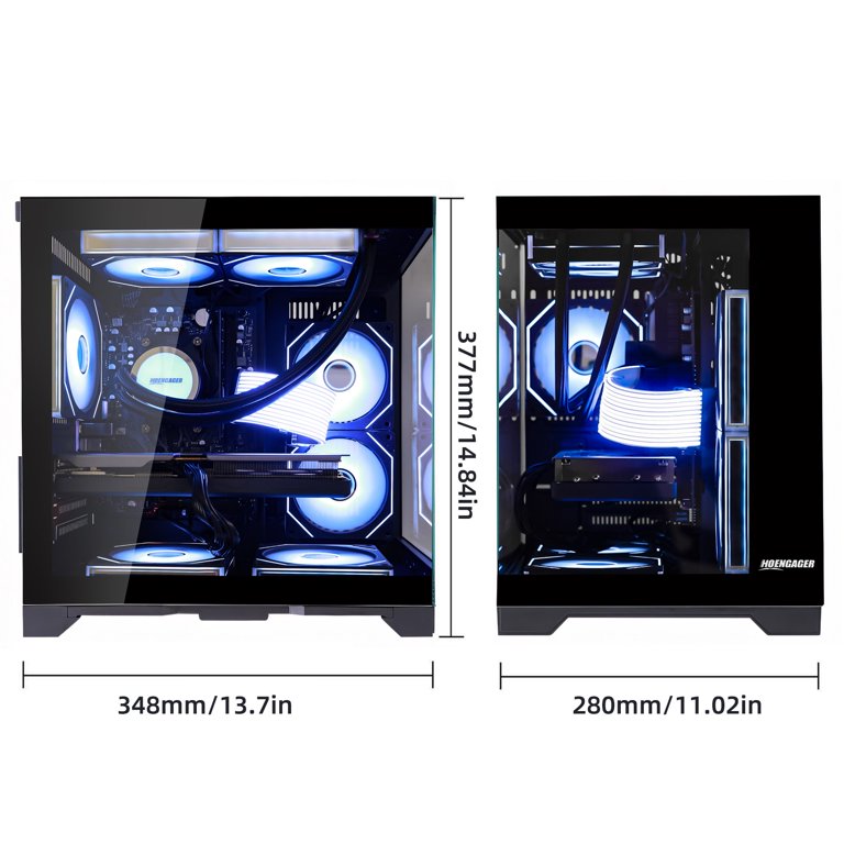 Hoengager Gaming PC -AMD Ryzen 5 5600X 3.7 GHz- RX 6500XT 4GB-16GB 