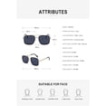 thumbnail image 3 of Retro Square Polarized Driving and Cycling Sunglasses for Men and Women (Color : A, Size : 1), 3 of 4