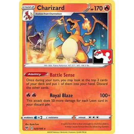 Pokemon Sword & Shield Rare Charizard #25 (Prize Pack Series 1 )
