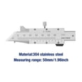 thumbnail image 1 of Chamfer Gage Chamfering Ruler Chamfered Vernier Caliper Stainless Steel Caliper 0-50mm  for Mechanical Manufacturing, 1 of 8