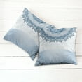 thumbnail image 6 of Ambesonne Vintage Throw Pillow Cover 2 Pack, Lace Details, 20", Slate Blue Seafoam, 6 of 7