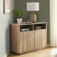 thumbnail image 5 of Mopio Brooklyn Mid-Century Modern Storage Cabinet, Corner TV Stand for TVs up to 50" (Oak), 5 of 9