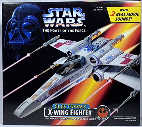 1995 Kenner Power of The Force Star Wars X-wing Fighter Jet 69780 for sale online