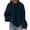 Navy, variant on Frostluinai Fuzzy Fleece Hoodies for Women Long Sleeve Drop Shoulder Warm Sweatshirts Casual Fluffy Pullover Solid Fall Sweaters Womens Sweatshirts