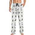 thumbnail image 3 of Top-kevin Border Collie Pajama Pants for Men PJs Bottoms Sleep Lounge Pants with Pockets, S M L XL XXL, 3 of 13