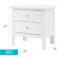 thumbnail image 2 of Glory Furniture Primo 2 Drawer Nightstand in White, 2 of 6