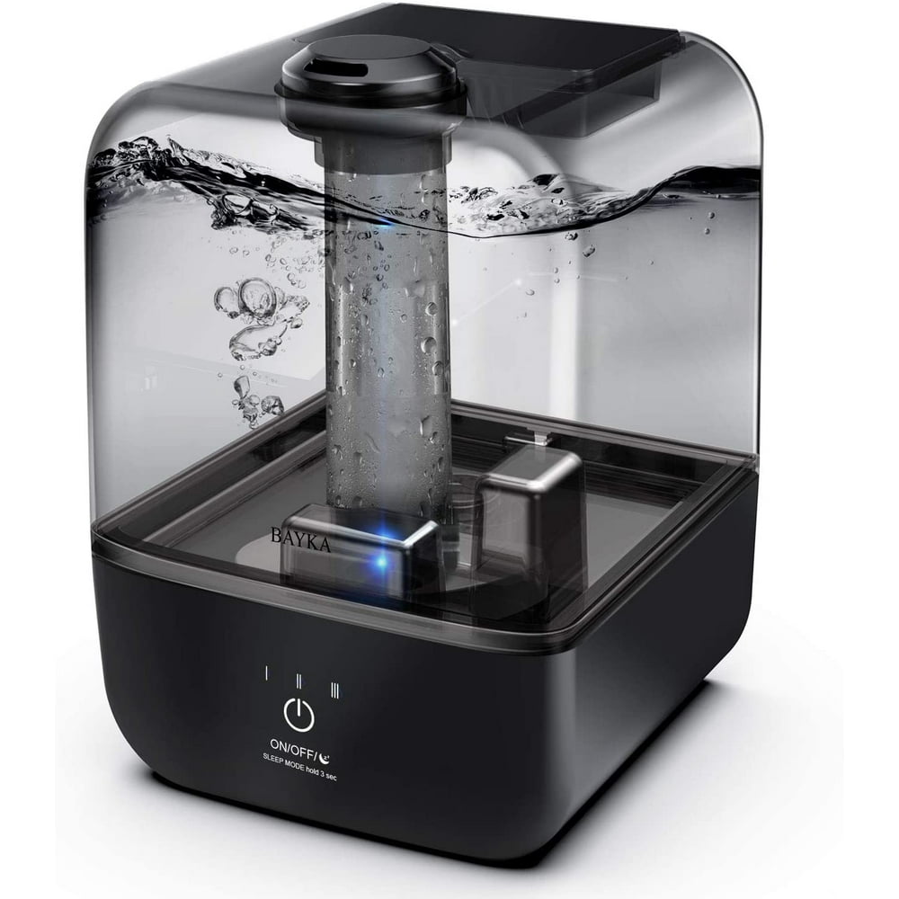 BAYKA Cool Mist Humidifier, 4L Top Fill Ultrasonic Desk Humidifier for bedroom, Portable