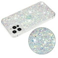thumbnail image 6 of For iPhone 15 Pro Max Case,Cute Glitter Bling Twinkle Stardust with Drop Protection Shockproof Soft TPU Slim Flexible Phone Case Girls/Women Protective case for iPhone 15 Pro Max,Anti Scratch,White, 6 of 6