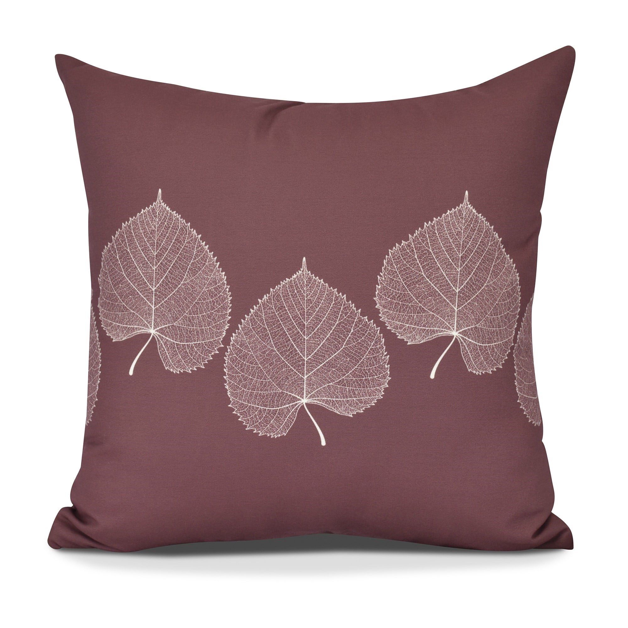 26" x 26" Simply Daisy Leaf Print Fall Polyester Accent Pillow, Orange Qty 1