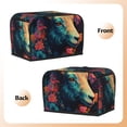 thumbnail image 3 of Fotbe Colorful Flower Goat for Two Slice Toaster Cover, Fingerprint Protector, Super Soft Appliance Cover And Dust Cover,Bread Dust Cover & Fingerprint Protection, 3 of 7