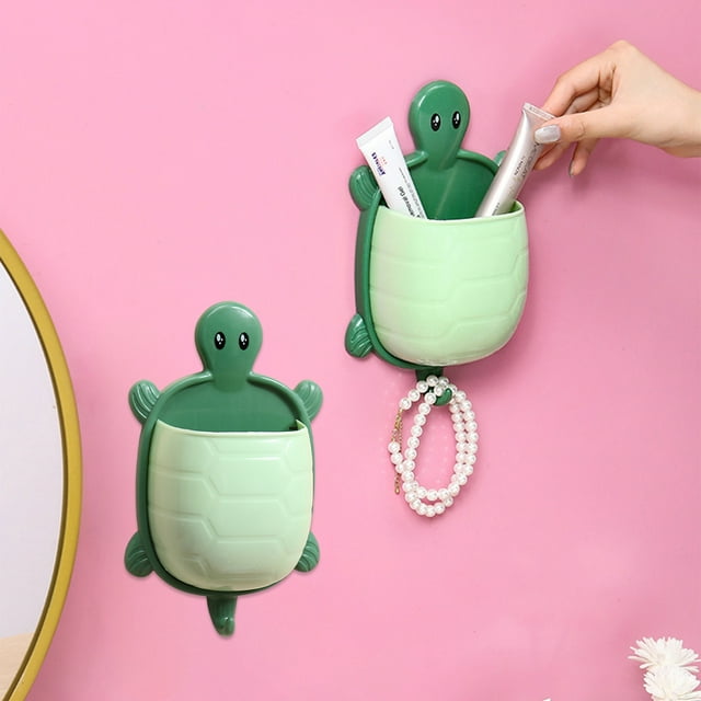 Porte-brosse à Dents et Dentifrice Mural pour Salle de Bain Boîte de Rangement pour Rasoirs