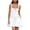 White, variant on Einccm Women Sleeveless Mini Dress with Square Neck and Lace Detail for Summer Parties and Casual Wear, Elegant and Comfortable, Perfect for Weddings, Birthdays, and Vacations