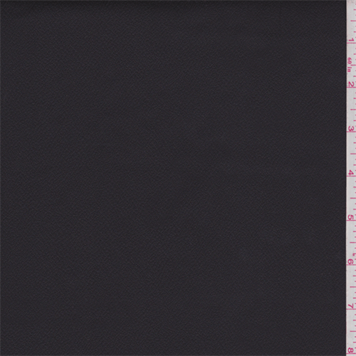 Black Vinyl Back Stretch Twill, Fabric Sold By the Yard