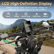 GLOBALKEEP Electric Dirt Bike for Adults, 20x4.0 Fat Tire Off-Road Ebike, 48V/15.6Ah Detachable Battery, Peak 1500W Motor Ebike, 7-Speed, UL2849