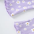 thumbnail image 6 of Hessimy Baby Boys' and Toddler Long Sleeve Top and Pants Snug Fit Cotton Pajama Sleepwear Set Toddler Girl Boy's pajama bottoms(Purple,18-24 Months), 6 of 7