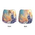 thumbnail image 5 of Lsque Sunshine Colorful Cloud Rabbit Printed Women's Running Shorts with Liner Pockets,Elastic Quick Dry Workout Athletic Gym Yoga Shorts,Womens High Waist Shorts-Medium, 5 of 9