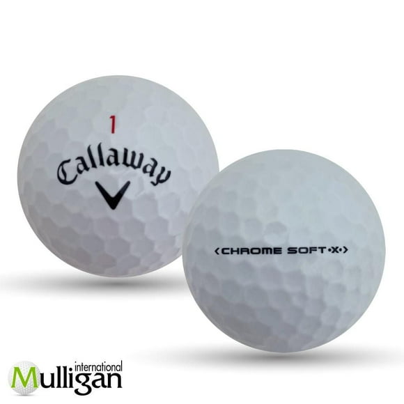 Mulligan - 48 Callaway Chrome Soft x 5A Recycled Used Golf Balls, White