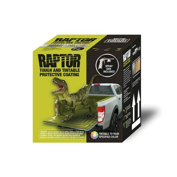 U-POL UPL-UP0821G Produits Kit de Doublure de Raptor Règle Nationale 1 Gallon avec Pistolet, Teintable