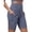 61# 1Pack:Dark Blue, variant on Womens 8" High Waist Nylon Shorts for Workout Athletic Shorts with Pockets and Breathable Mesh,White,US Size M