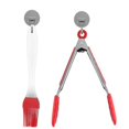 thumbnail image 2 of 1pc/3pcs Tong&Oil Brush&Silicone Spatula Cookware Utensils Food Grade Cooking Clamp Kitchen Home Salad Serving BBQ Tool Scraper, 2 of 3