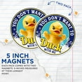 thumbnail image 3 of (2 Pack) You Don't Want to Duck with Me Magnets - Funny Punny Sarcastic Duck Puns - 5" On Longest Side - Premium Magnet - for Cars, Refrigerators, Toolboxes, Lockers - Made in USA - MAG1647, 3 of 7