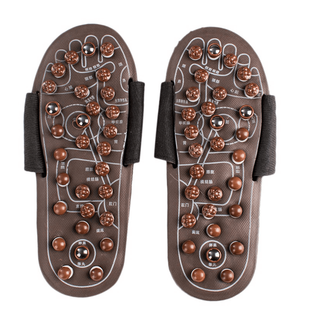 4x Acupressure Foot Massager Massage Slippers Shoes Reflexology Sandals Relief Plantar Fasciitis Arthritis M