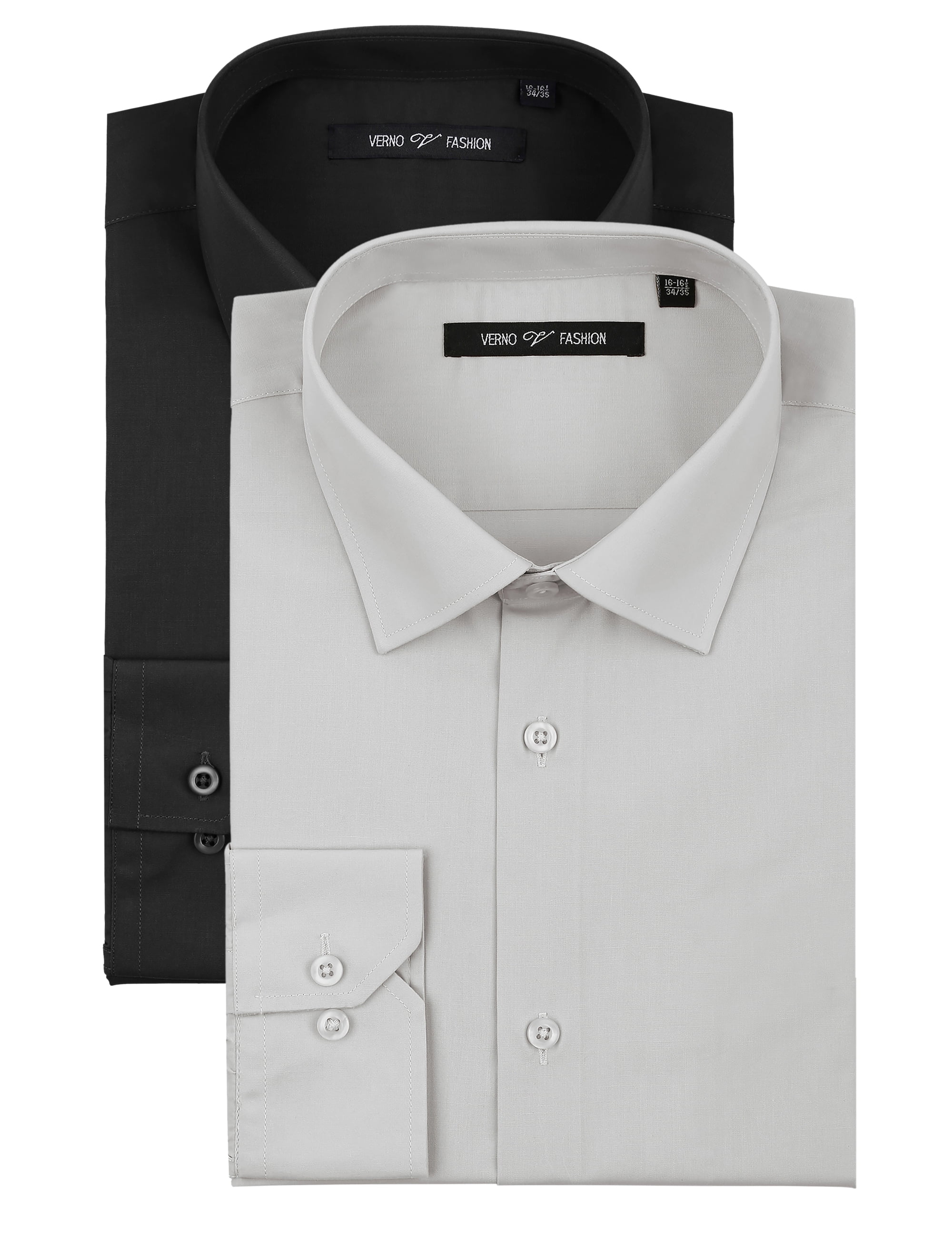 Black Long Sleeve Dress Shirt Walmart 