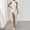 Dresses-502White, variant on Gamivast Dresses for Women Slim Halter Neck Midi Dress Sleeveless Satin Dress Ruched Side High Slit Silk Texture for Cocktail Party Club