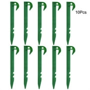 OTVIAP 10Pcs Ground Garden Weed Barrier Fabric Shading Net Stake Fixing Plastic Pegs,Fixing Pegs, Ground Pegs
