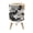Color 1, variant on Small Trash Can with Lid Forest Botanical Tree Abstract Landscape Misty Forest Faded 1.8 Gallon Dog Proof Trash Can Round Garbage Can Waste Bin Wastebasket for Bathroom Bedroom Living Room