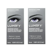 Bausch + Lomb Lumify Redness Reliever Sterile Eye Drops, 0.08oz, 2-Pack