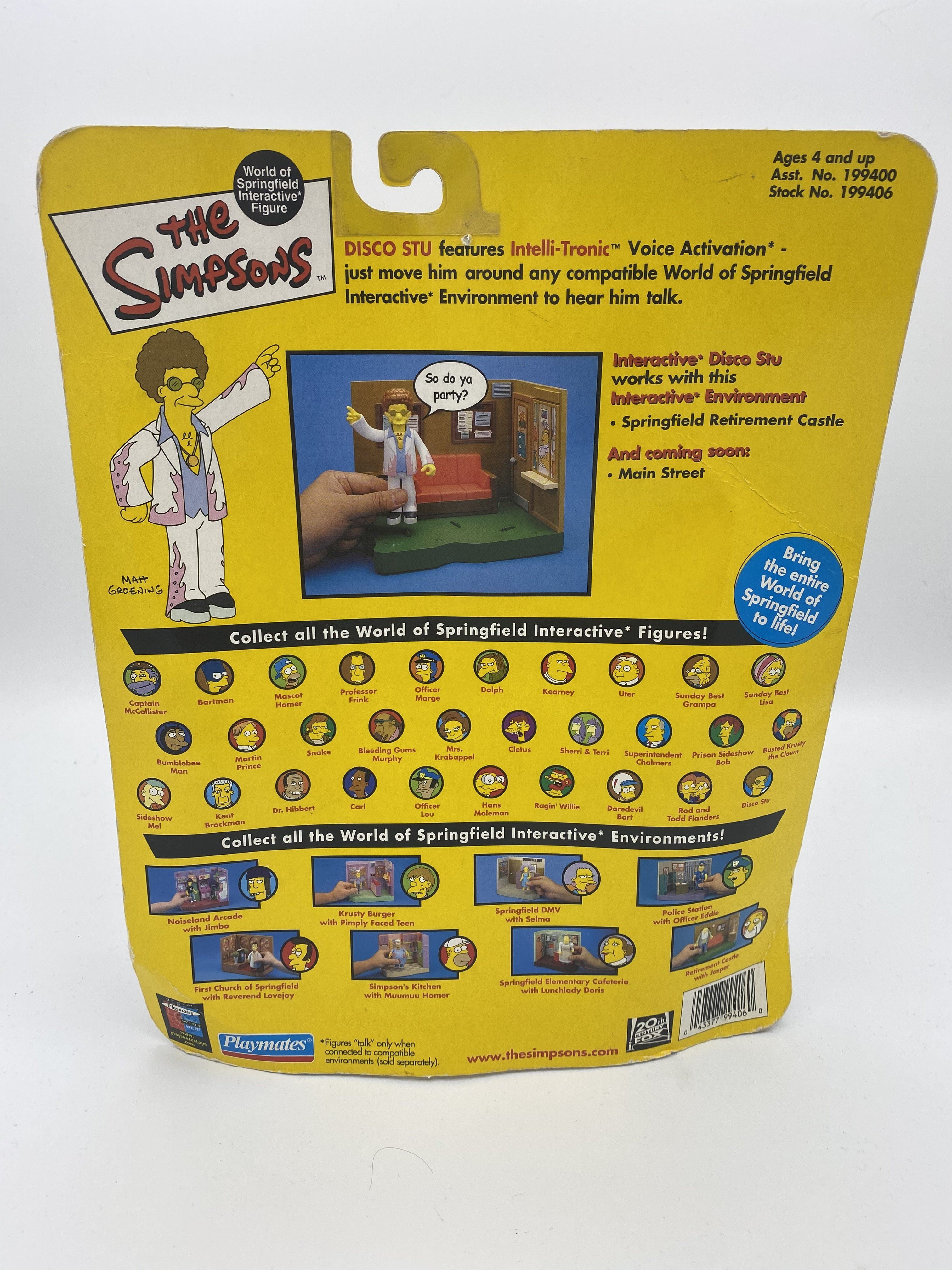 The Simpsons Series 9 Playmates Action Figure Disco Stu - Walmart.com
