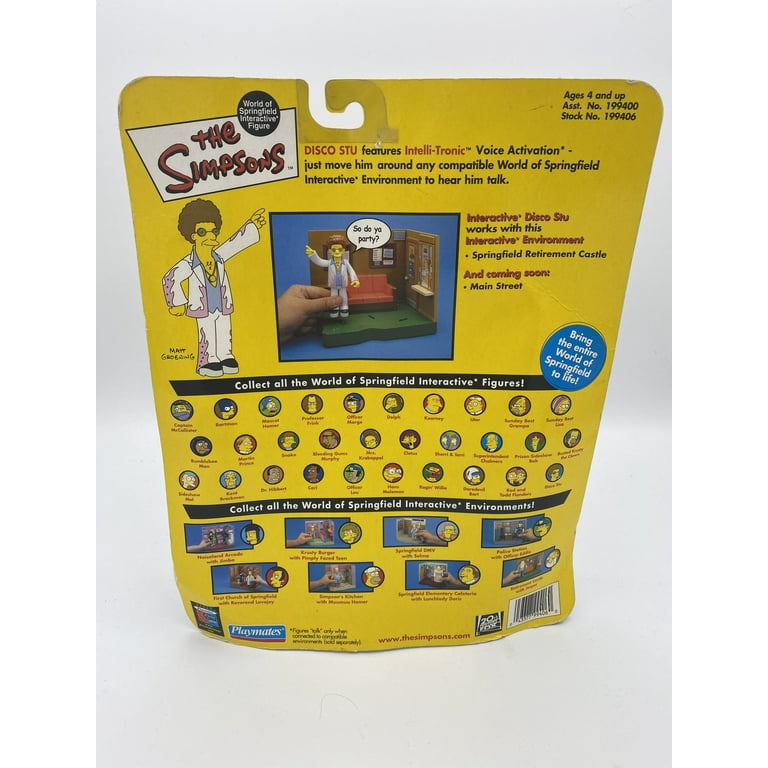 The Simpsons Series 9 Playmates Action Figure Disco Stu - Walmart.com