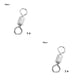 thumbnail image 1 of Eigraketly Conector de pesca Flexible, rotación de 360 ​​grados, anillo giratorio de pesca, rodamiento de bolas, conectores a presión de Type2 NO2, 1 of 6