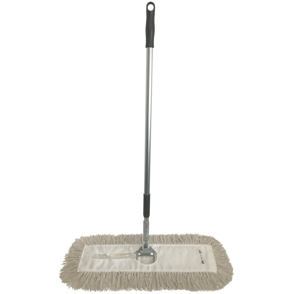 48 inch White Closed Loop Dust Mop Kit Industrial Dust Mop Head, Dust
