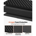 thumbnail image 4 of VEVOR Hard Rifle Case, Lockable Rifle Case with Pre-cut Foams, 52 in Gun Storage with Wheels, Heavy Duty IP67 Waterproof & Dustproof Pistol Storage Cases for Rifles, Shotguns, Airsoft Guns, Black, 4 of 9