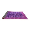 thumbnail image 2 of Ahgly Company Indoor Round Oriental Purple Industrial Area Rugs, 3' Round, 2 of 4