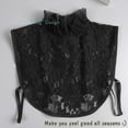 thumbnail image 2 of LoudSung Fake Collar Detachable Half Shirt Blouse False Collar Floral Lace Hollow Stand Top Elegant for Women Girls, 2 of 7