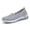 Grey, variant on Women Casual Shoes Mesh Sneakers Walking Shoes Summer Footwear Round Toe Slip On Breathable Style For All Daily Occasions ,Us Size:5.5