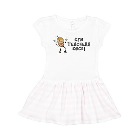 

Inktastic Gym Teachers Rock Gift Toddler Girl Dress