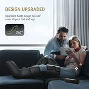 FIT KING Leg Massager with Heat for Circulation, Upgraded Calf Thigh Foot Compression Boots Massager, FSA/HSA Eligible