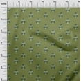 thumbnail image 2 of oneOone Silk Tabby Fabric Leaves & Floral Block Print Fabric By Yard 42 Inch Wide, 2 of 4