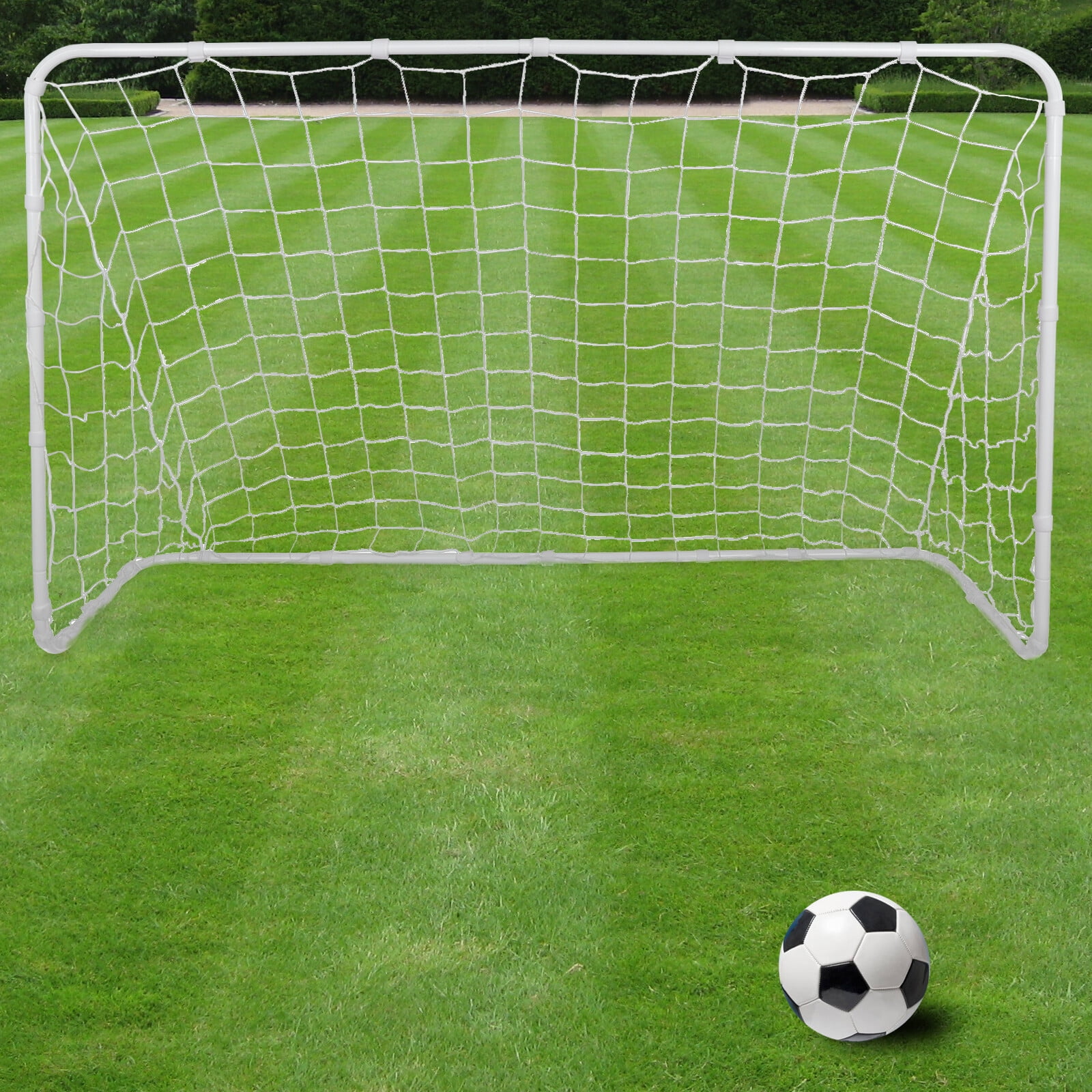2pcs Portable Soccer Goal Net Frame Backyard Football Training Set+Football 