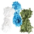 thumbnail image 2 of simhoa Artificial Leaf Ribbon for DIY Gift Wrapping Garland Making 30m Blue White Green, 2 of 8