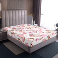 thumbnail image 3 of Erosebridal Cowgirl Draps Nœuds Roses Ensemble de Literie Enfants Garçons Filles Princess de Rêve Ensemble de Draps Nœud Collection Chambre 4 Pcs Double,1 Drap-Housse+2 Taies d'Oreiller+1 Drap Plat, 3 of 6