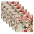 thumbnail image 6 of Satin Native Fab Cotton Dinner Napkin Classic Rose Garden Fabric Reusable, 6 of 8