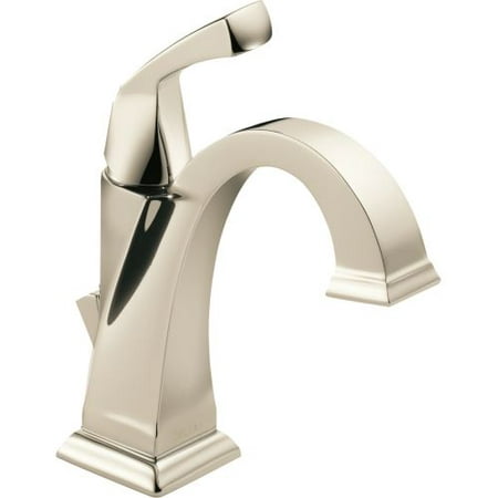 Delta Dryden Single Handle Bathroom Faucet, Polished Nickel