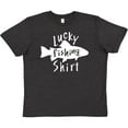 thumbnail image 3 of Inktastic Lucky Fishing Shirt- Fish Youth T-Shirt, 3 of 5
