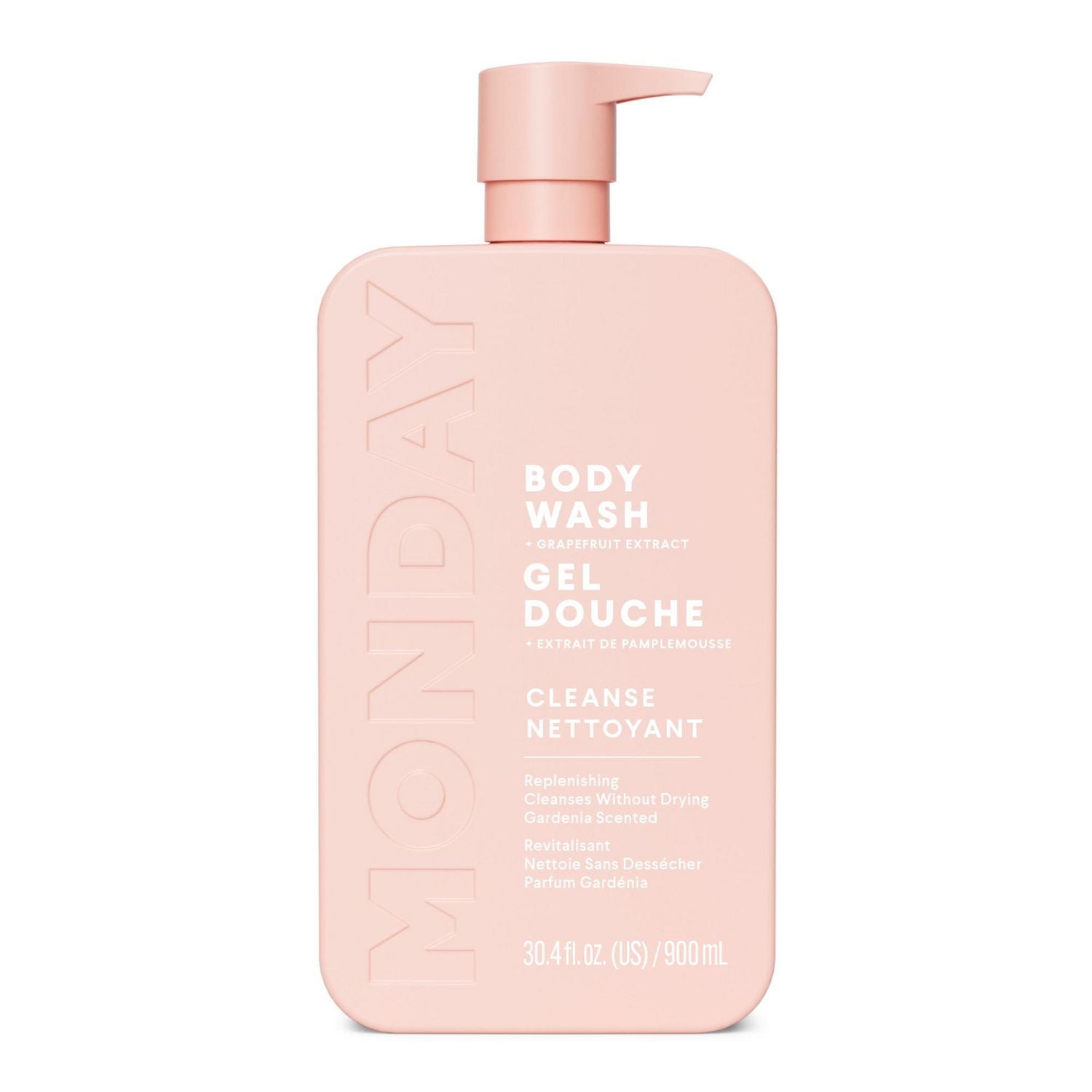 MONDAY Haircare CLEANSE Body Wash with Grapefruit Extract, Hyaluronic Acid, Shea Butter, Coconut Oil for Normal to Oily/Combination Skin 900 mL, Body Wash